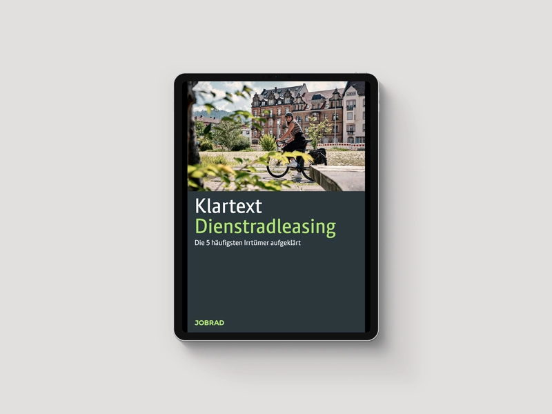 Vorschaubild JobRad-Whitepaper Klartext Dienstradleasing